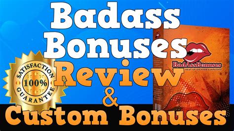 Badass Bonuses Review Youtube