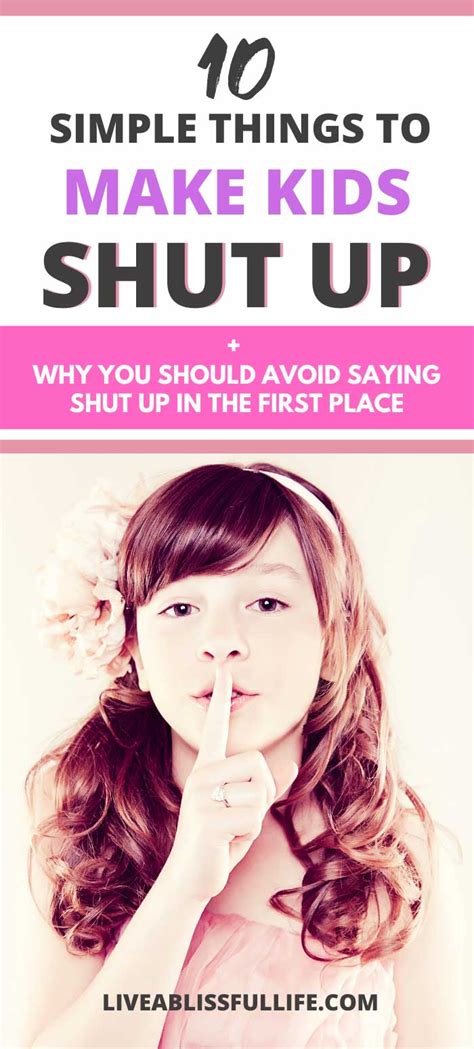 How To Get A Kid To Shut Up When You Need Silence Now 2023 Live A