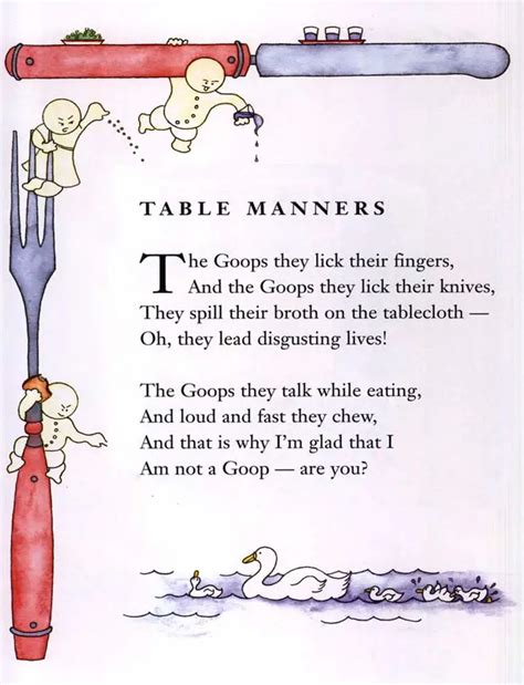 Manners Poems