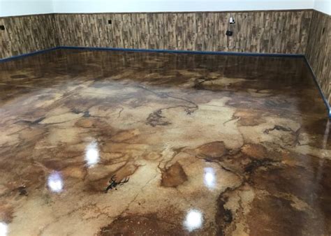 Diy Concrete Stain Garage Floor Gallery And How Tos