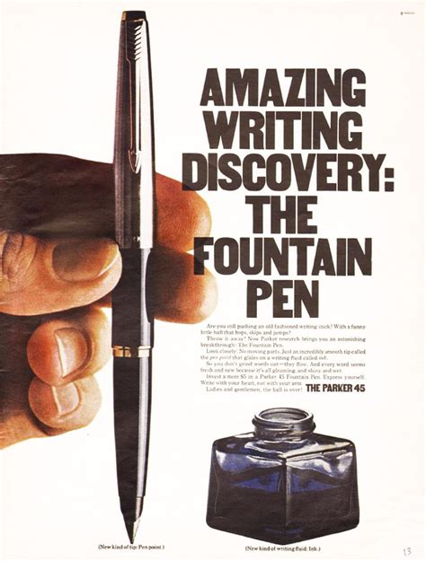 Back To School Advertising Retro Ad Of The Week The Parker 45