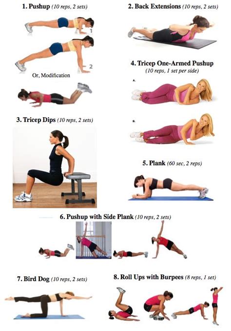 Upper And Lower Body Workout No Equipment Needed Health And Fitness Pinterest See More