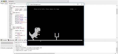 Oct 22, 2018 · c++ will let you dig deep and see the insights of what actually is going on at the lower level although good concept and knowledge in computer networks is not debatable. Dino Game In C Programming With Source Code | Source Code ...