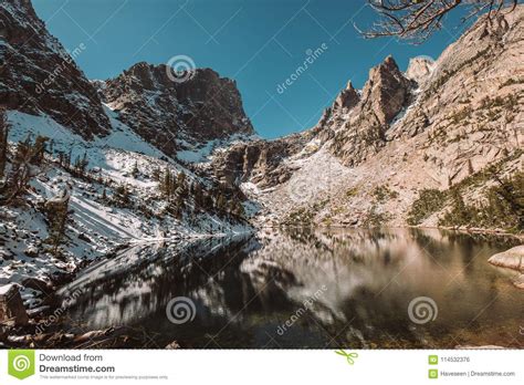 Emerald Lake Rocky Mountains Colorado Usa Stock Photo Image Of