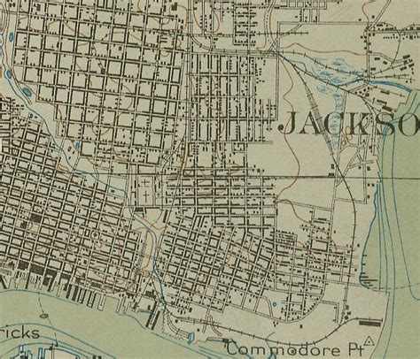 Map Of Jacksonville Center 1918 Florida