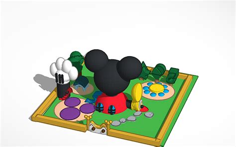 3d Design Mickey Mouse Clubhouse Fully Done Tinkercad