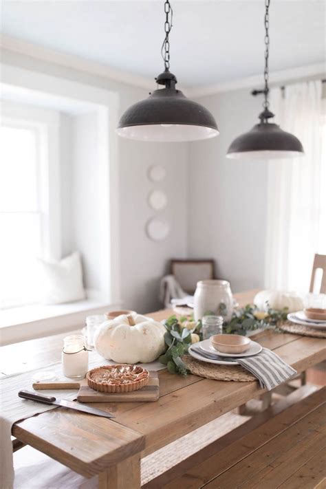 36 Adorable Fall Farmhouse Dining Room Decor Ideas