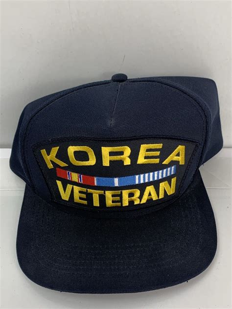 Korea Veteran Korean War Northstar Hat Cap Blue Adjus Gem