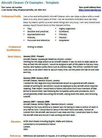 We'll show you how to write confidently, quantify your work experience and create a layout that it might be daunting to write a resume with no professional experience, but this. Cv Examples Cleaner Job Cover Letter Examples Template ...