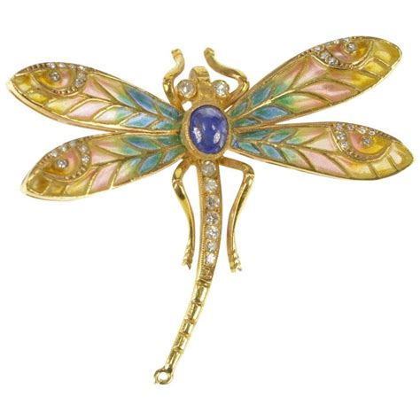 Art Nouveau Dragonfly Brooch At 1stdibs
