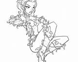 Poison Ivy Coloring Printable sketch template