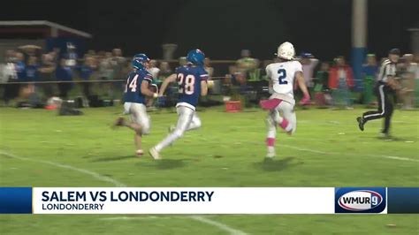 New Hampshire High School Football Londonderry Doubles Up Salem Keene