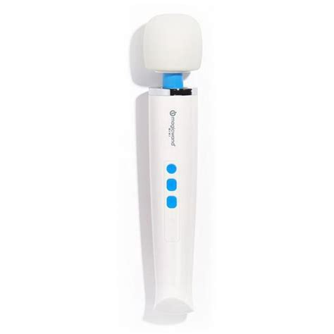 Magicwand Rechargeable Portable Mini Massager White And Blue