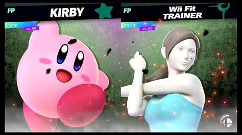 Super Smash Bros Ultimate Amiibo Fights Request 23354 Kirby Vs Wii Fit Trainer Youtube