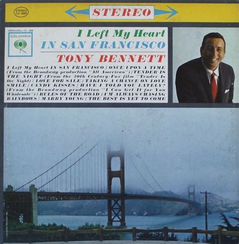 Tony Bennett I Left My Heart In San Francisco 1962 Vinyl Discogs