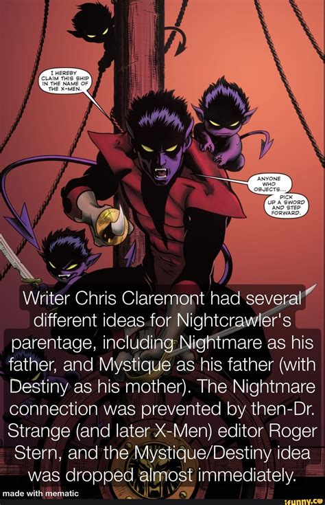 Writer Chris Claremont Had Several Different Ideas For Nightcrawlers