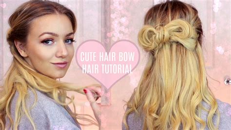 Cute Hair Bow Tutorial Youtube