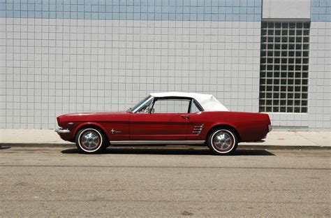 Cherry Red Mustang Convertible