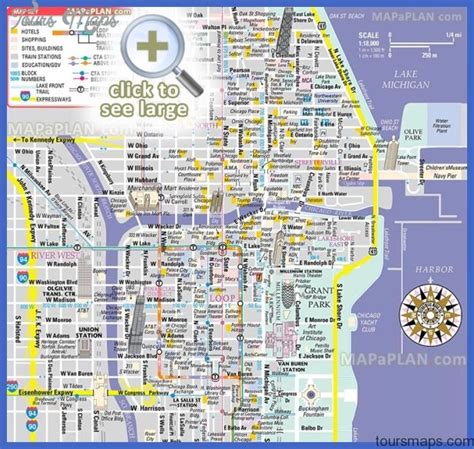 Chicago Map Tourist Attractions