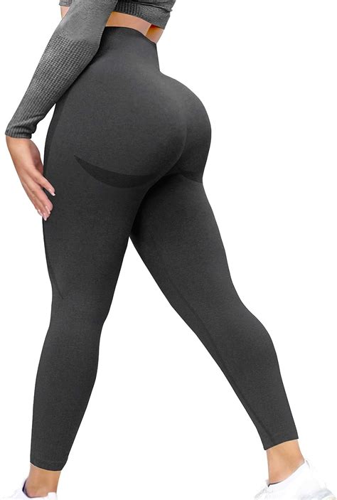 GYMSPT Womens Seamless Workout Leggings High Wasited Scrunch Butt Lift