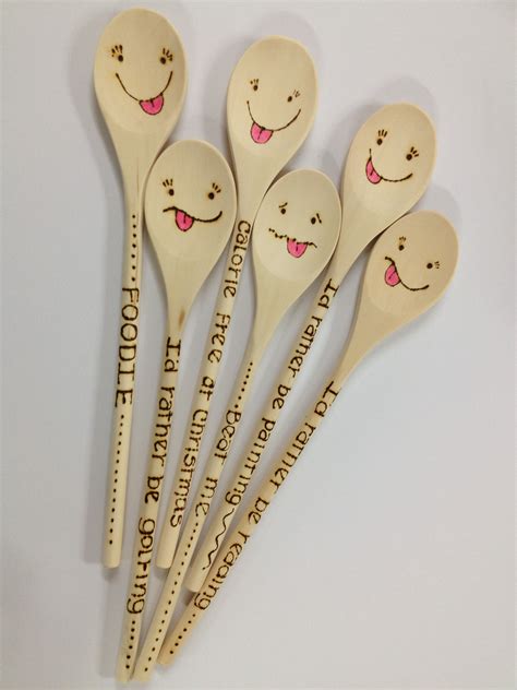 Wood Burned Wooden Spoons By Kim Attwooll Wood Burning Crafts Wooden