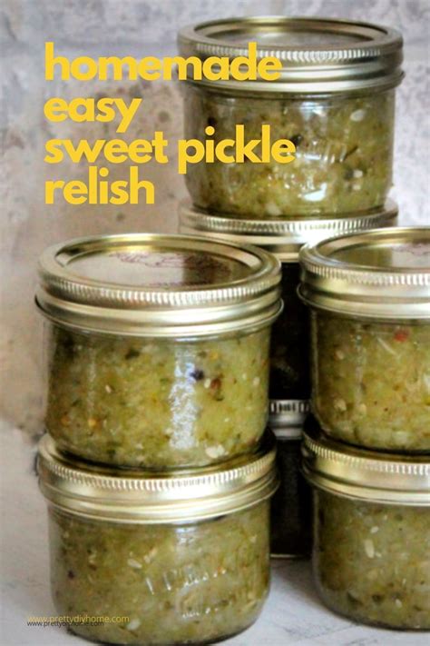 Homemade Sweet Pickle Relish A Favorite Old Fashioned Canning Recipe
