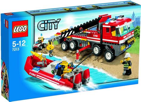 Lego City 7213 Off Road Fire Truck And Fireboat Mattonito