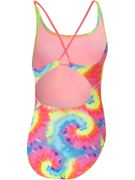 Speedo Squad Loopback One Piece Tie Swirl