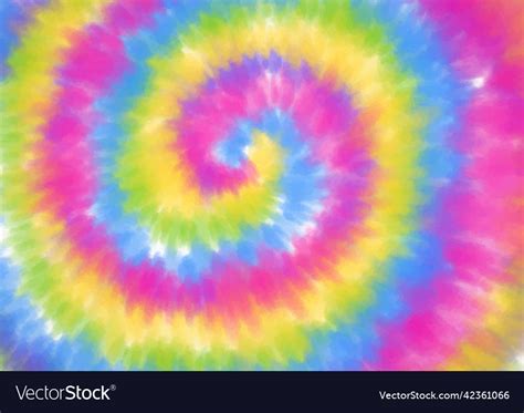 Rainbow Coloured Abstract Tie Dye Background Vector Image