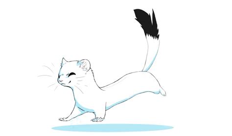 Weasel By Lynxclaw On Deviantart Animal Drawings Cute Animal