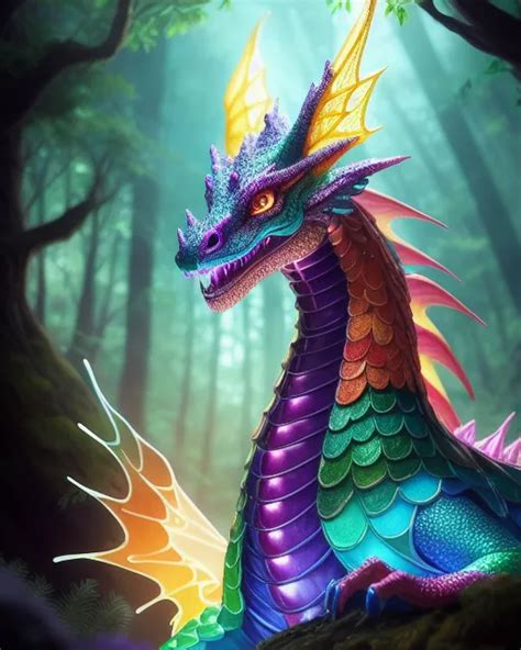 Rainbow Dragon Ai Photo Generator Starryai