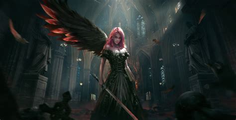 Dark Angel Hd Fantasy Girls K Wallpapers Images Backgrounds Hot Sex Picture