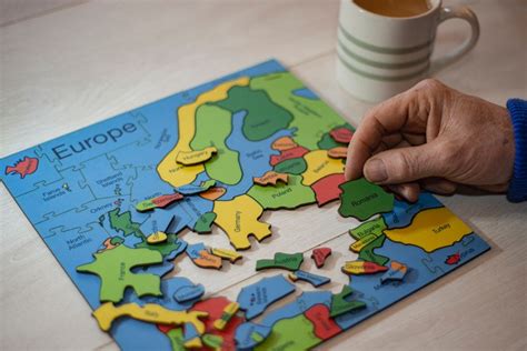 Countries Of Europe Jigsaw Puzzle Heirloom Puzzles Wooden Etsy Uk