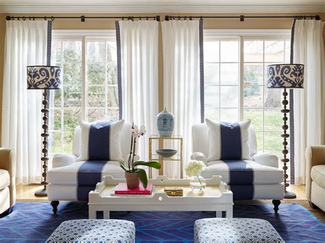 Stephanie Kraus Designs Blue And White Living Room A