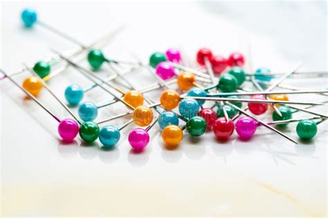 Colorful Pins On The Surface Stock Image Image Of Fashion Design