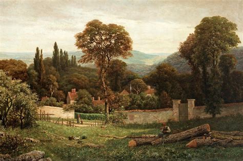 Victorian British Painting George Vicat Cole Summer Landscape Landscape Paintings Landscape