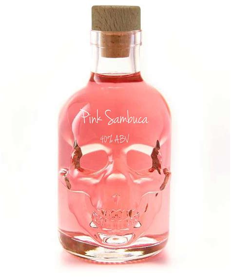 sambuca alcohol drink t unique skull shaped glass bottle with distinctive flavour of