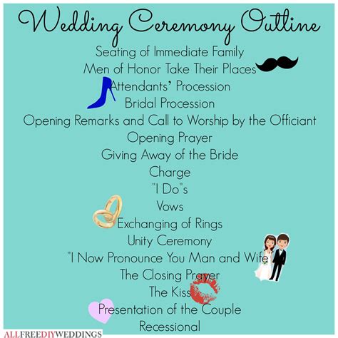 Wedding Ceremony Outline | Wedding ceremony outline, Ceremony outline ...