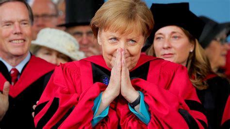 Merkel Får Harvard Ros For Flygtningekrise Midtjyllands Avis