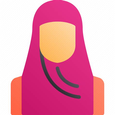 avatar girl hijab islam muslim profile woman icon download on iconfinder
