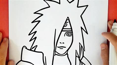 How To Draw Madara Uchiha From Naruto Youtube
