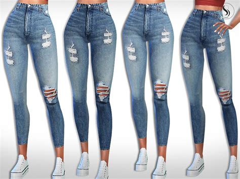 The Sims Resource Wrangler Super High Waist Jeans