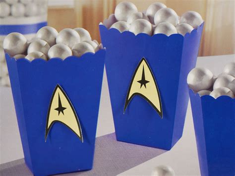 Set Of 10 Star Trek Popcorn Boxestreat Box Treat Boxesfavor Etsy