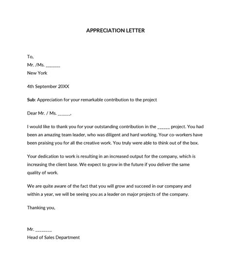 24 Appreciation Letter Samples How To Write