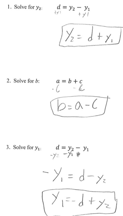 Solving single variable equations worksheets these algebra 1 equations worksheets will produce single variable equations to solve that have different solution types. Solving For Specific Variable Worksheet : 1 : Solve for ...