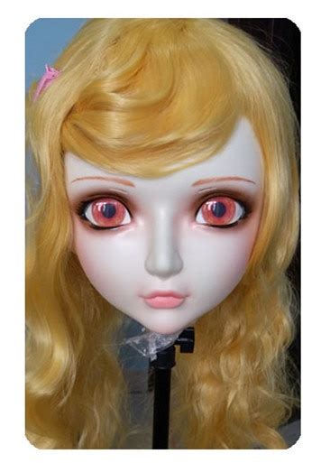 buy dm029 women girl sweet resin half head kigurumi bjd mask cosplay japanese