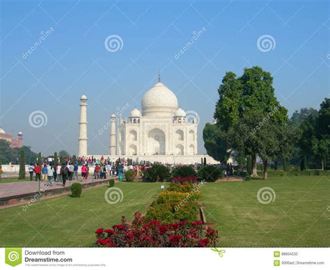 Iconic View Of The Taj Mahal Mausoleum Editorial Photography Image Of