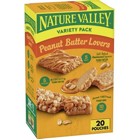 Nature Valley Peanut Butter Lovers Bars And Biscuits Variety Pack