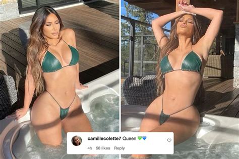 Kim Kardashian Shows Off Curves Wearing Tiny Thong Bikini In Jacuzzi