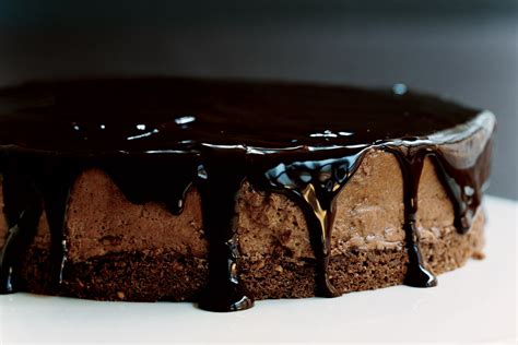 Chocolate Glazed Hazelnut Mousse Cake Recipe Epicurious Com Recipe Cart